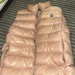MONCLER vest in nude pink